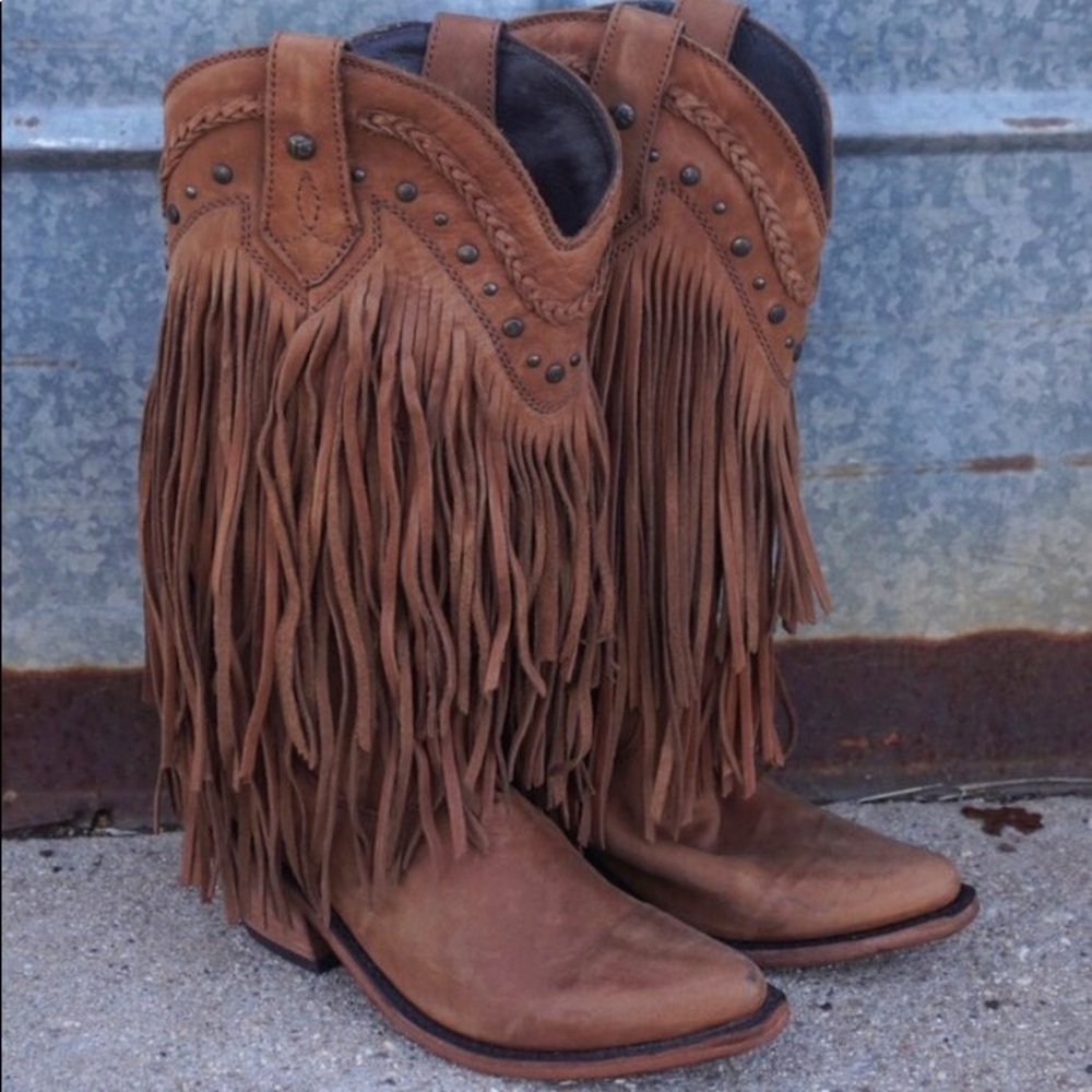 Liberty Black Fringe Boots